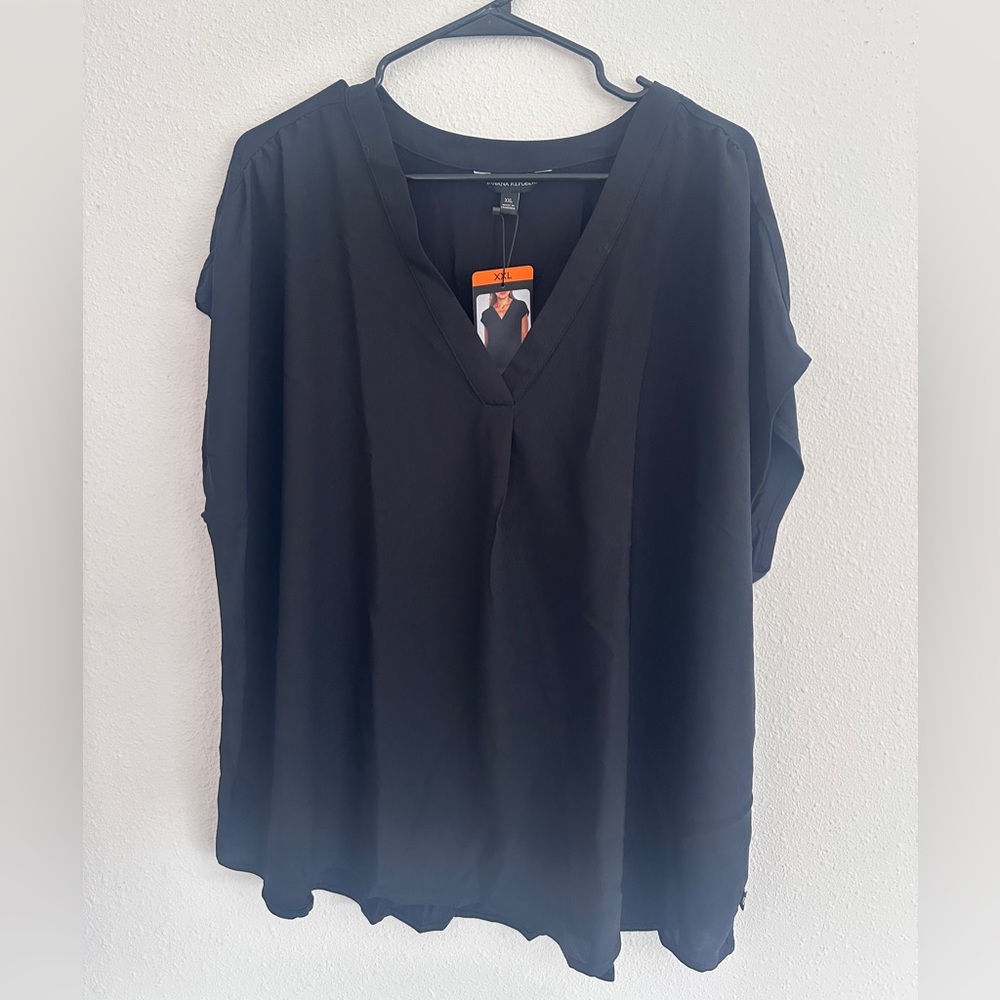 Banana Republic Black V-Neck Blouse